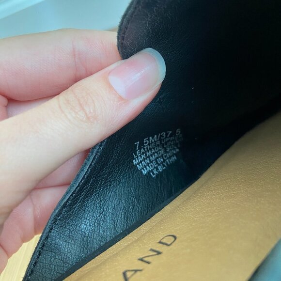 Lucky Brand Suede Leather Blythh Pointed Toe Loafer Flat Mules - Picture 8 of 10